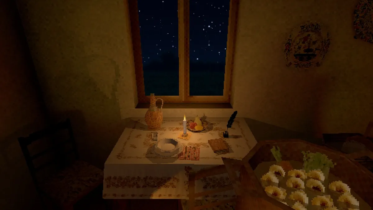 Read the old letters area in an official Cucina Stellata screenshot